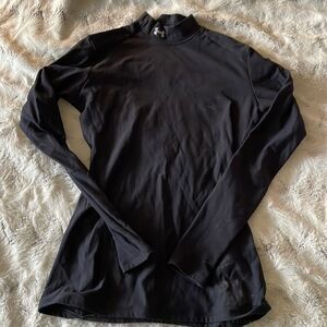 Black Cold Gear Under Armour Base Layer Shirt Winter Snow Skiing Compression